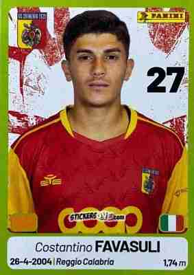 Sticker Costantino Favasuli - Calciatori Serie BKT 2025-2026
 n. 101 - Panini