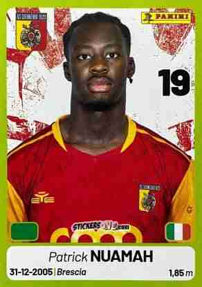 Sticker Patrick Nuamah - Calciatori Serie BKT 2025-2026
 n. 103 - Panini