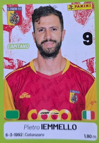 Sticker Pietro Iemmello - Calciatori Serie BKT 2025-2026
 n. 104 - Panini