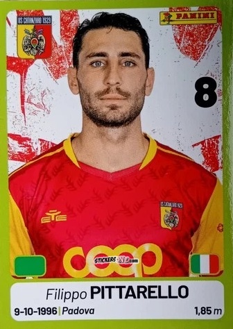 Sticker Filippo Pittarello - Calciatori Serie BKT 2025-2026
 n. 105 - Panini