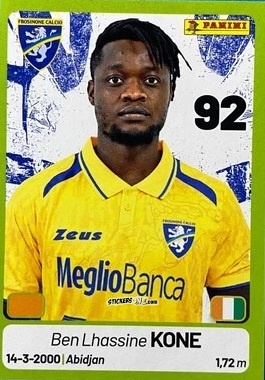 Cromo Ben Lhassine Kone - Calciatori Serie BKT 2025-2026
 n. 166 - Panini