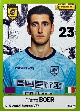 Cromo Pietro Boer - Calciatori Serie BKT 2025-2026
 n. 177 - Panini