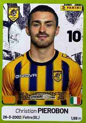 Cromo Christian Pierobon - Calciatori Serie BKT 2025-2026
 n. 185 - Panini