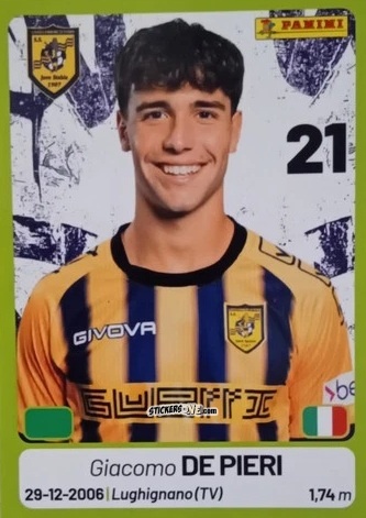 Cromo Giacomo De Pieri - Calciatori Serie BKT 2025-2026
 n. 191 - Panini