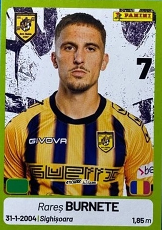 Cromo Rareș Burnete - Calciatori Serie BKT 2025-2026
 n. 193 - Panini
