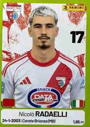 Cromo Nicolò Radaelli - Calciatori Serie BKT 2025-2026
 n. 200 - Panini