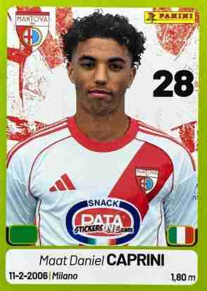 Cromo Maat Daniel Caprini - Calciatori Serie BKT 2025-2026
 n. 212 - Panini