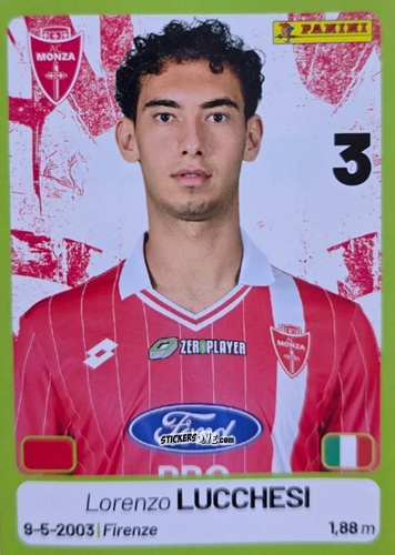 Sticker Lorenzo Lucchesi - Calciatori Serie BKT 2025-2026
 n. 247 - Panini