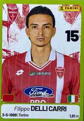 Sticker Filippo Delli Carri - Calciatori Serie BKT 2025-2026
 n. 248 - Panini