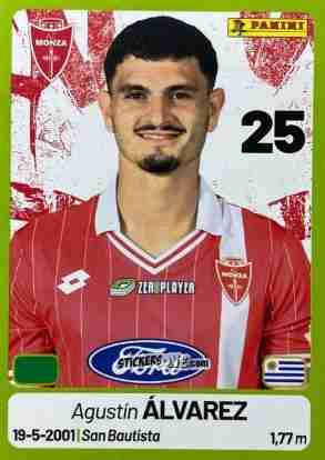 Sticker Agustín Álvarez - Calciatori Serie BKT 2025-2026
 n. 258 - Panini