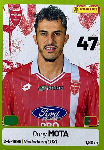 Sticker Dany Mota - Calciatori Serie BKT 2025-2026
 n. 259 - Panini