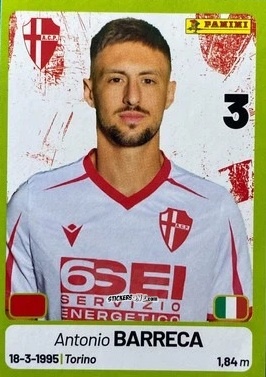 Sticker Antonio Barreca - Calciatori Serie BKT 2025-2026
 n. 266 - Panini