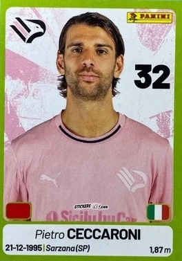 Sticker Pietro Ceccaroni - Calciatori Serie BKT 2025-2026
 n. 292 - Panini