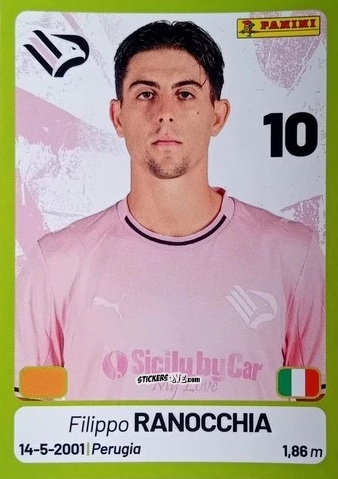 Sticker Filippo Ranocchia - Calciatori Serie BKT 2025-2026
 n. 295 - Panini