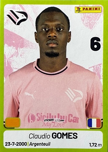 Sticker Claudio Gomes - Calciatori Serie BKT 2025-2026
 n. 296 - Panini
