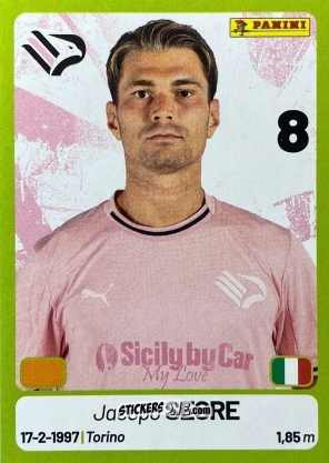 Sticker Jacopo Segre - Calciatori Serie BKT 2025-2026
 n. 298 - Panini