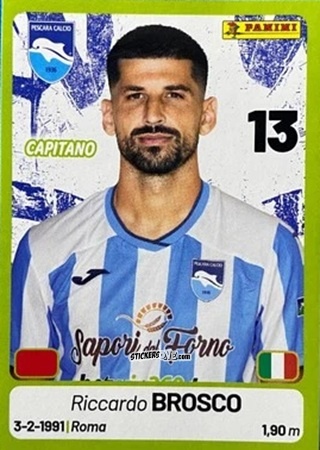 Sticker Riccardo Brosco - Calciatori Serie BKT 2025-2026
 n. 312 - Panini