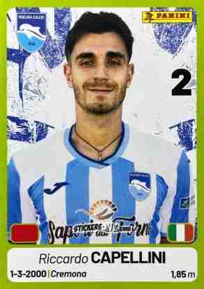 Cromo Riccardo Capellini - Calciatori Serie BKT 2025-2026
 n. 313 - Panini