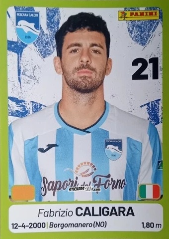 Sticker Fabrizio Caligara - Calciatori Serie BKT 2025-2026
 n. 315 - Panini