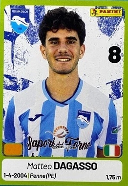 Sticker Matteo Dagasso - Calciatori Serie BKT 2025-2026
 n. 316 - Panini