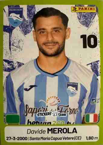 Sticker Davide Merola - Calciatori Serie BKT 2025-2026
 n. 323 - Panini
