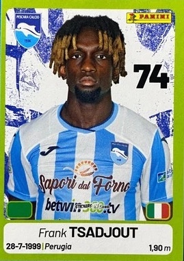 Sticker Frank Tsadjout - Calciatori Serie BKT 2025-2026
 n. 324 - Panini