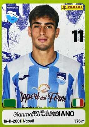Sticker Gianmarco Cangiano - Calciatori Serie BKT 2025-2026
 n. 325 - Panini