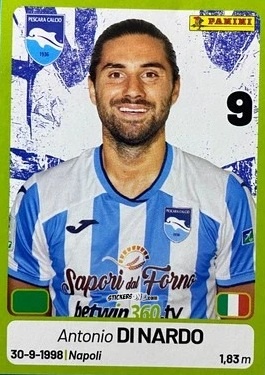 Sticker Antonio Di Nardo - Calciatori Serie BKT 2025-2026
 n. 327 - Panini