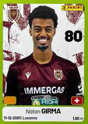 Sticker Natan Girma - Calciatori Serie BKT 2025-2026
 n. 344 - Panini