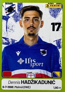 Figurina Dennis Hadžikadunić - Calciatori Serie BKT 2025-2026
 n. 354 - Panini