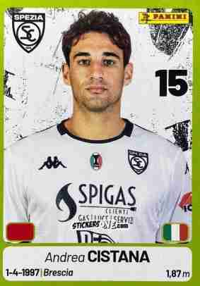 Cromo Andrea Cistana - Calciatori Serie BKT 2025-2026
 n. 380 - Panini