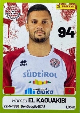 Figurina Hamza El Kaouakibi - Calciatori Serie BKT 2025-2026
 n. 401 - Panini
