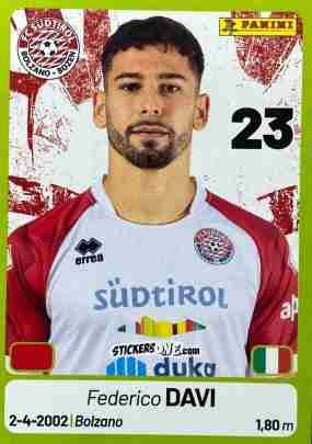 Cromo Federico Davi - Calciatori Serie BKT 2025-2026
 n. 402 - Panini