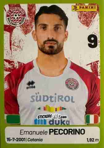 Figurina Emanuele Pecorino - Calciatori Serie BKT 2025-2026
 n. 415 - Panini