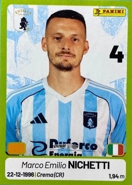 Cromo Marco Nichetti - Calciatori Serie BKT 2025-2026
 n. 454 - Panini