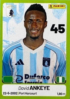 Cromo David Ankeye - Calciatori Serie BKT 2025-2026
 n. 459 - Panini