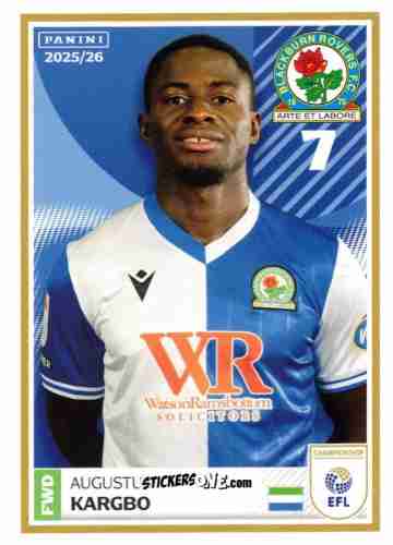 Figurina Augustus Kargbo - EFL 2025-2026
 n. 50 - Panini