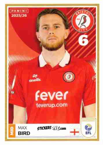 Figurina Max Bird - EFL 2025-2026
 n. 64 - Panini