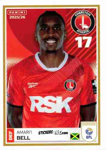 Cromo Amari'I Bell - EFL 2025-2026
 n. 78 - Panini