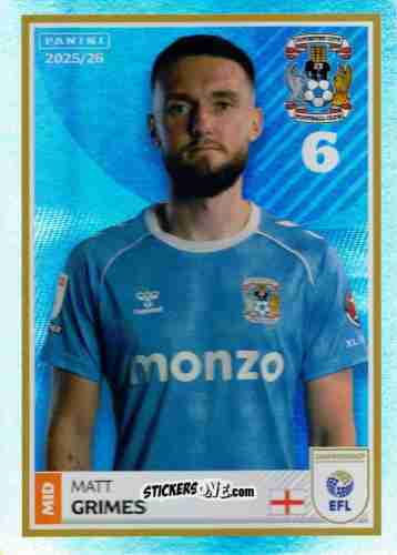 Cromo Matt Grimes - EFL 2025-2026
 n. 99 - Panini