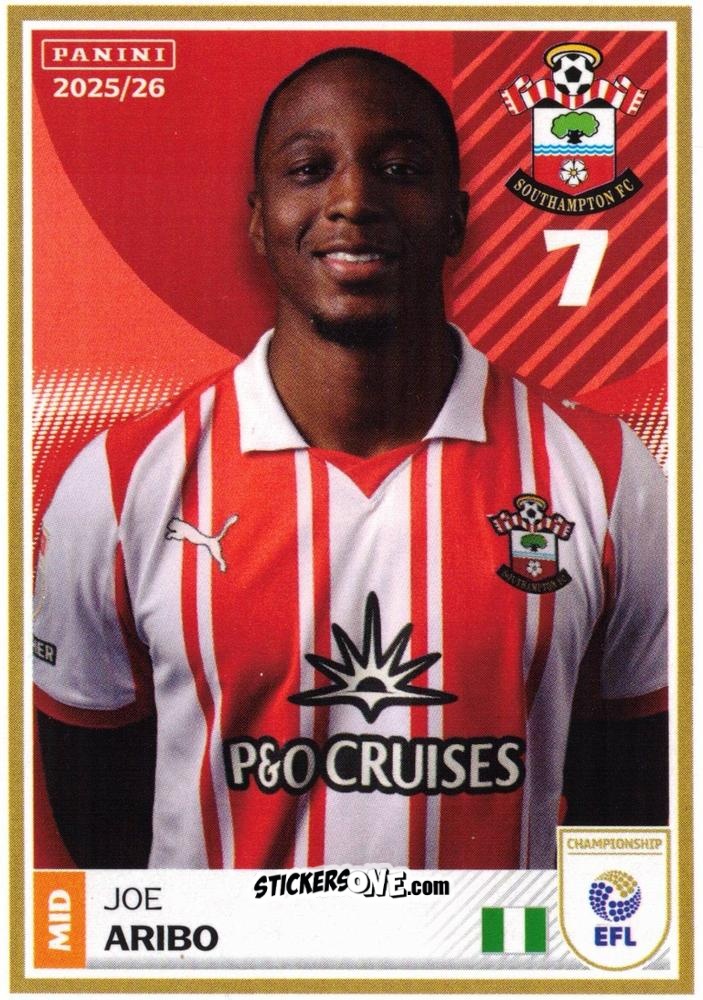 Cromo Joe Aribo - EFL 2025-2026
 n. 376 - Panini