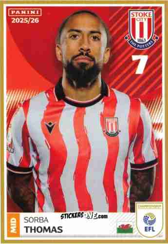 Cromo Soriba Thomas - EFL 2025-2026
 n. 394 - Panini