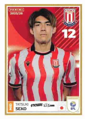Cromo Tatsuki Seko - EFL 2025-2026
 n. 397 - Panini