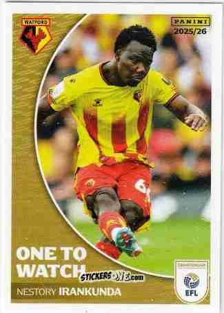 Cromo Nestory Irankunda (Watford) - EFL 2025-2026
 n. 475 - Panini