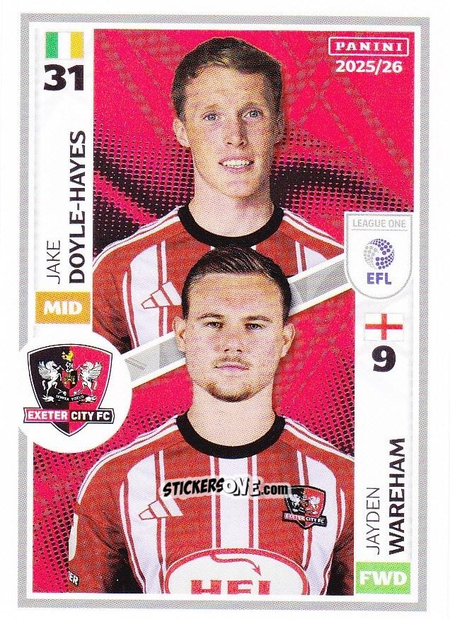 Figurina Jake Doyle-Hayes / Jayden Wareham - EFL 2025-2026
 n. 555 - Panini