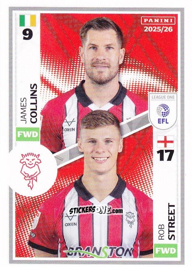 Cromo James Collins / Rob Street - EFL 2025-2026
 n. 579 - Panini