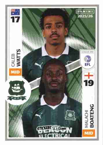 Sticker Caleb Watts / Malachi Boateng - EFL 2025-2026
 n. 619 - Panini