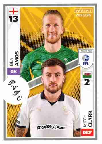 Sticker Ben Amos / Mitch Clark - EFL 2025-2026
 n. 622 - Panini