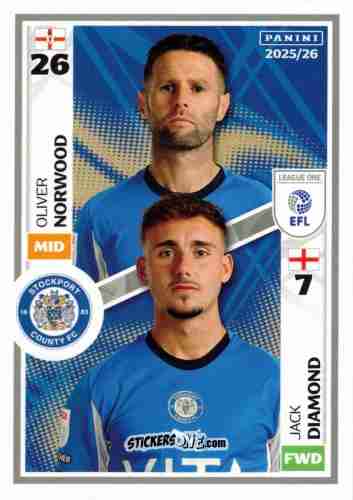 Figurina Oliver Norwood / Jack Diamond - EFL 2025-2026
 n. 659 - Panini