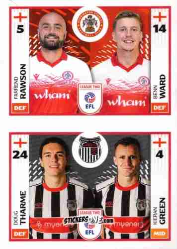 Cromo Farrend Rawson / Benn Ward / Doug Tharme / Kieran Green - EFL 2025-2026
 n. 695B-746A - Panini